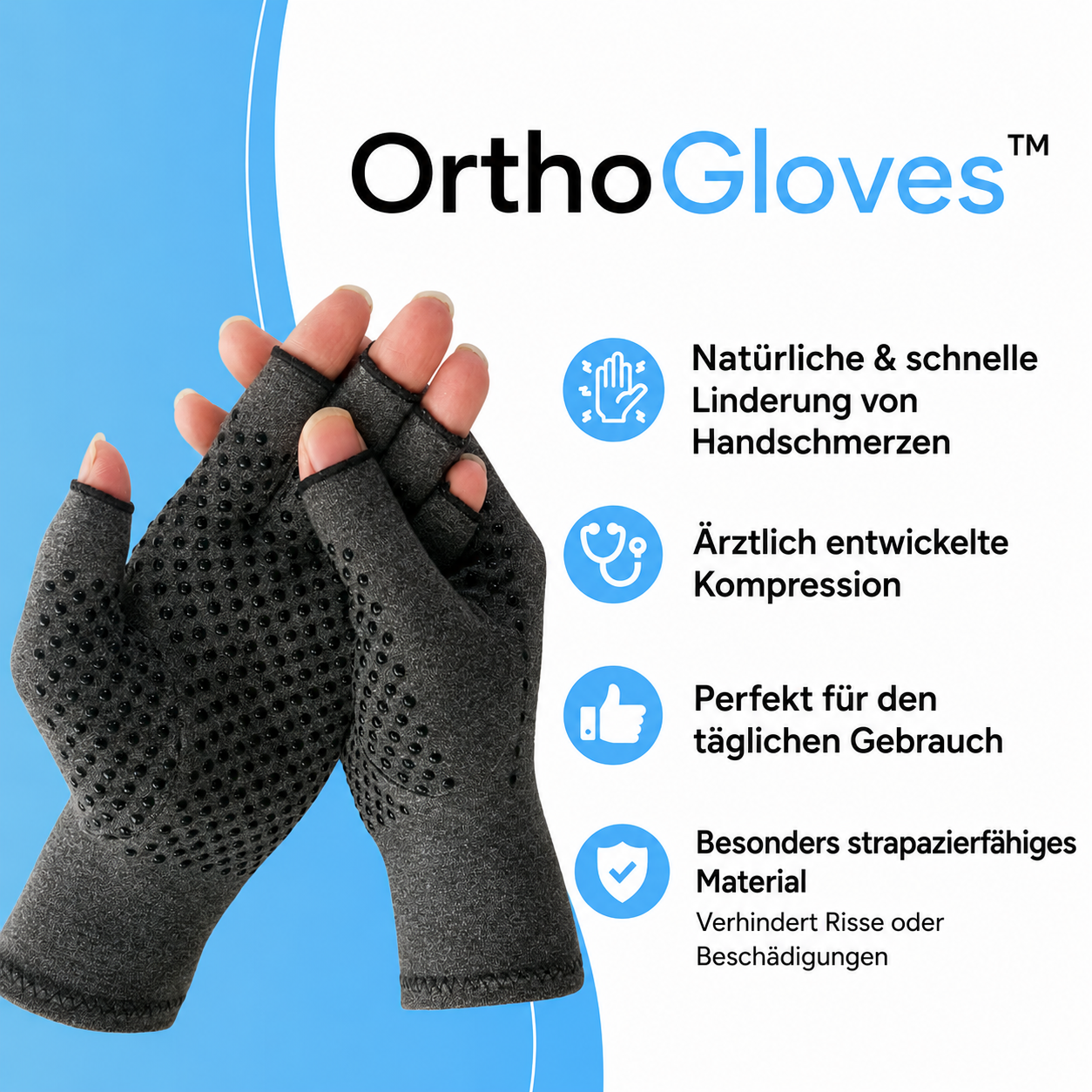 Orthomedy OrthoGloves - Natural Hand Pain Relief