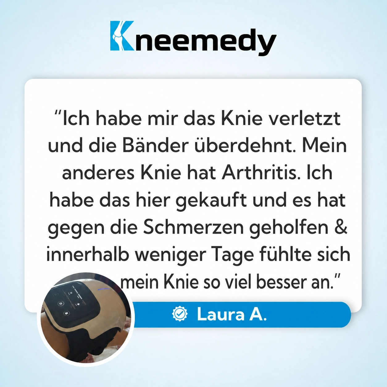Orthomedy 4-in-1 Knee Massager - Natural Knee Pain Relief