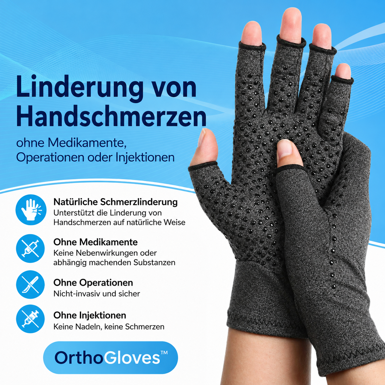 Orthomedy OrthoGloves - Natural Hand Pain Relief